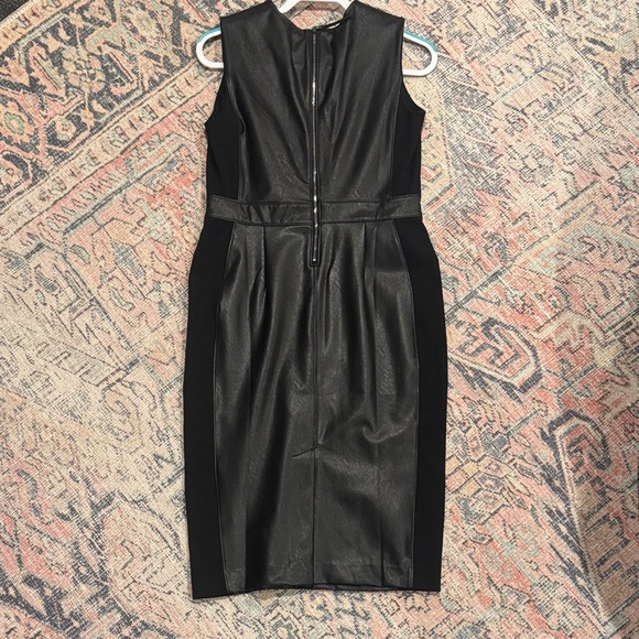 SPANX Black Leather Midi Dress - Picture 3 of 3